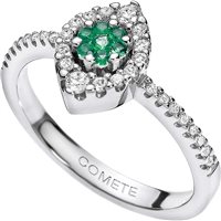 Ringe Comete Dame in Weißgold Smeraldo ANB1494-12 - ANB1494-12